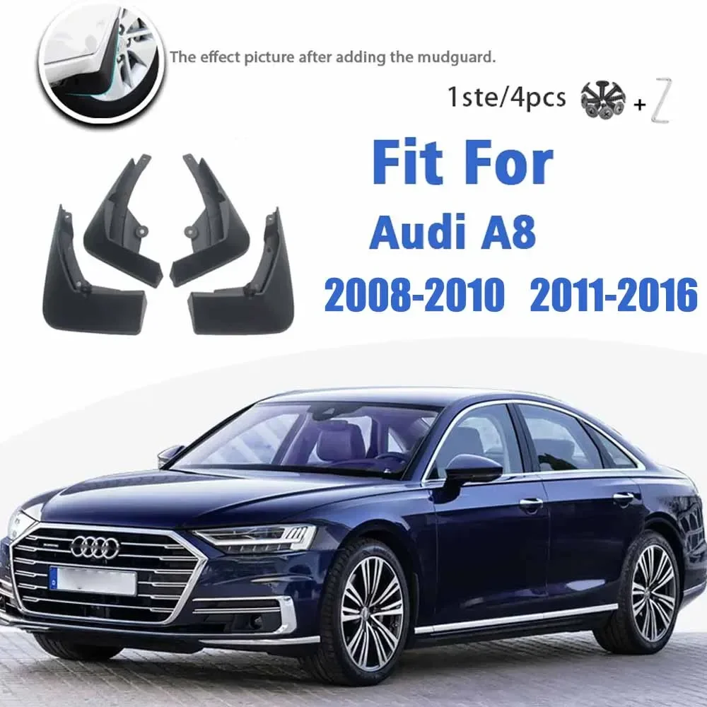 Mudguard For Audi A8 2008-2016 Front Rear 4pcs Mudflaps Mudguards Accessories Auto Styline Splash Guard Fender 4th 4 Gen
Mudguard For Audi A8 2008-2016 Front Rear 4pcs Mudflaps Mudguards Accessories Auto Styline Splash Guard Fender 4th 4 Gen