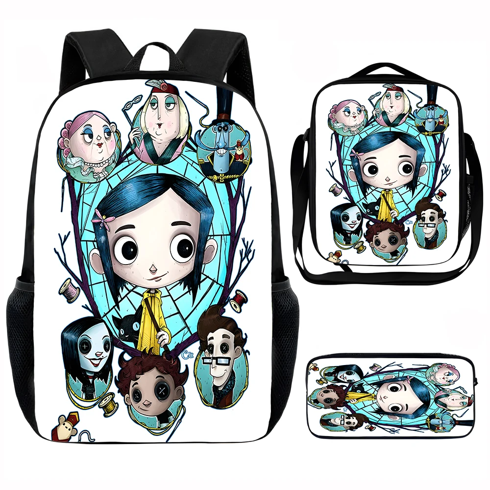 Cute Cartoon C-coralines Child School Backpack with Lunch Bags ,Pencil Bags ,School Bags for Boys Girls Best Gift
Cute Cartoon C-coralines Child School Backpack with Lunch Bags ,Pencil Bags ,School Bags for Boys Girls Best Gift