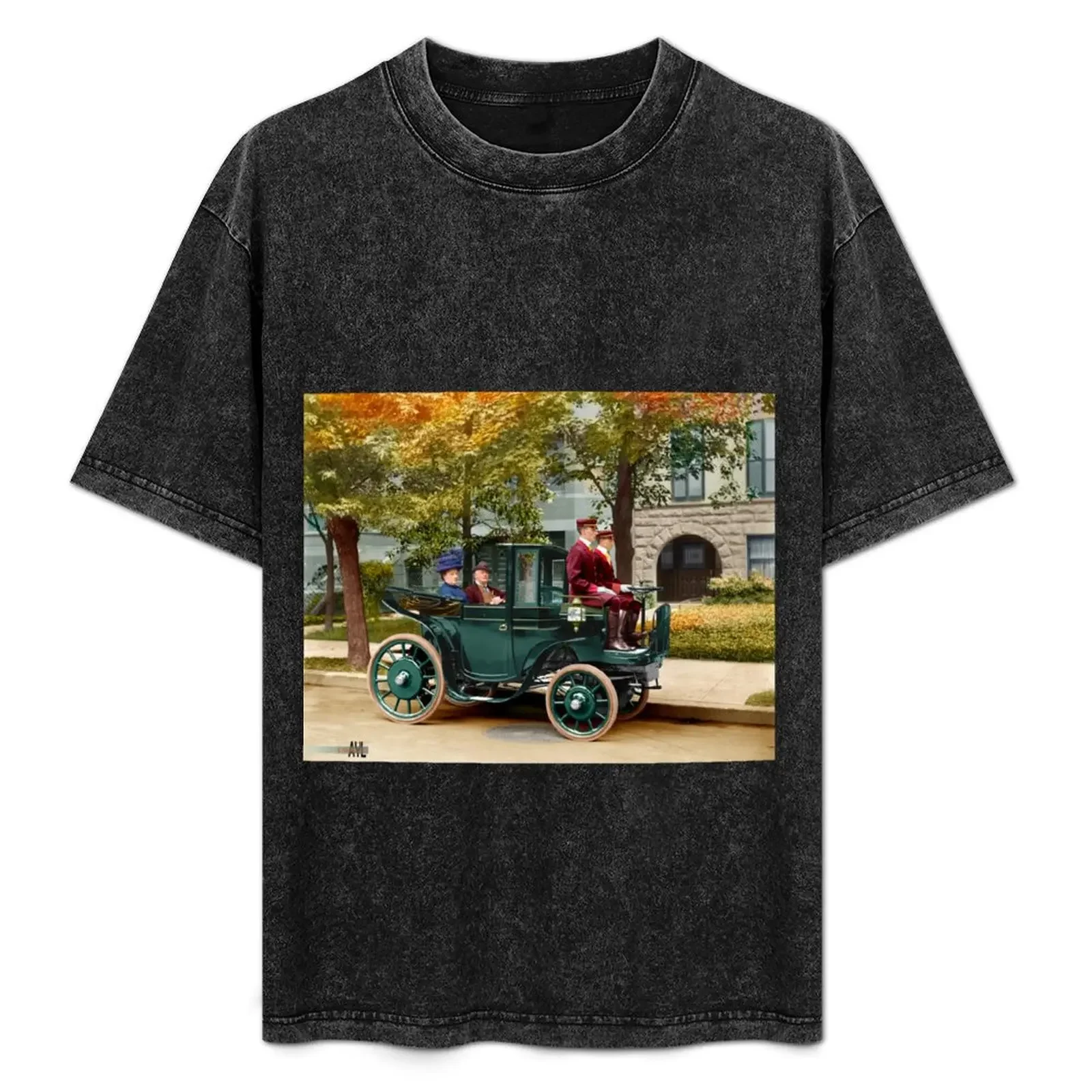 Colorized Sen Wetmore & Wife in a Kreiger Electric Landaulet 1906 T-Shirt street wear fitted t shirts for men
Colorized Sen Wetmore & Wife in a Kreiger Electric Landaulet 1906 T-Shirt street wear fitted t shirts for men