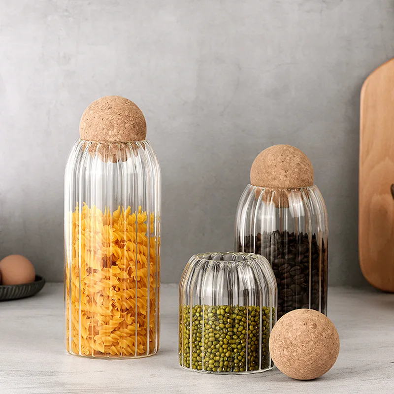 Food grade cork jar, miscellaneous grain storage and storage jar set, gift box, high boron glass bottle, coffee bean sealed jar
Food grade cork jar, miscellaneous grain storage and storage jar set, gift box, high boron glass bottle, coffee bean sealed jar