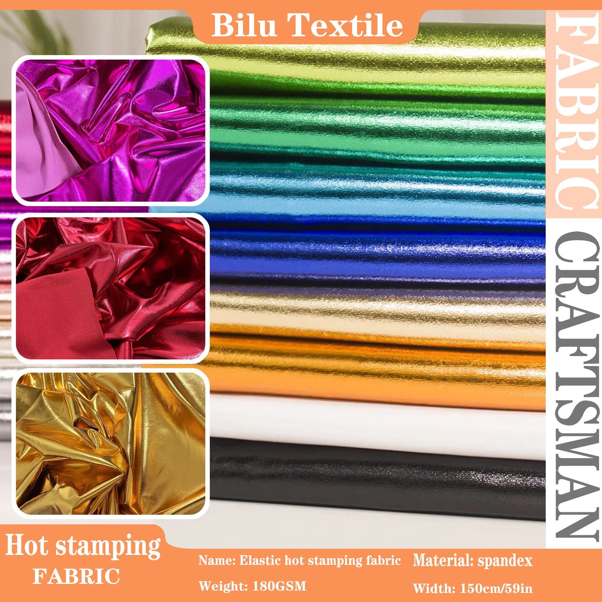 4-Way Stretch Polyester Spandex Fabric – High Elasticity, Metallic Finish | Stage Costume, DIY Sewing & Patchwork
4-Way Stretch Polyester Spandex Fabric – High Elasticity, Metallic Finish | Stage Costume, DIY Sewing & Patchwork