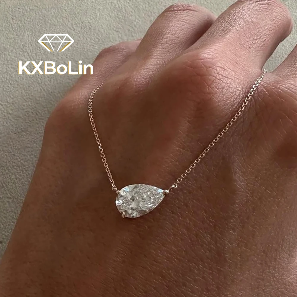 Ожерелье с подвеской из муассанита в виде капли воды 1/3 карата для женщин, стерлинговое серебро 925 пробы, грушевидная огранка, лабораторная бриллиантовая шейная цепочка с сертификатом
Ожерелье с подвеской из муассанита в виде капли воды 1/3 карата для женщин, стерлинговое серебро 925 пробы, грушевидная огранка, лабораторная бриллиантовая шейная цепочка с сертификатом