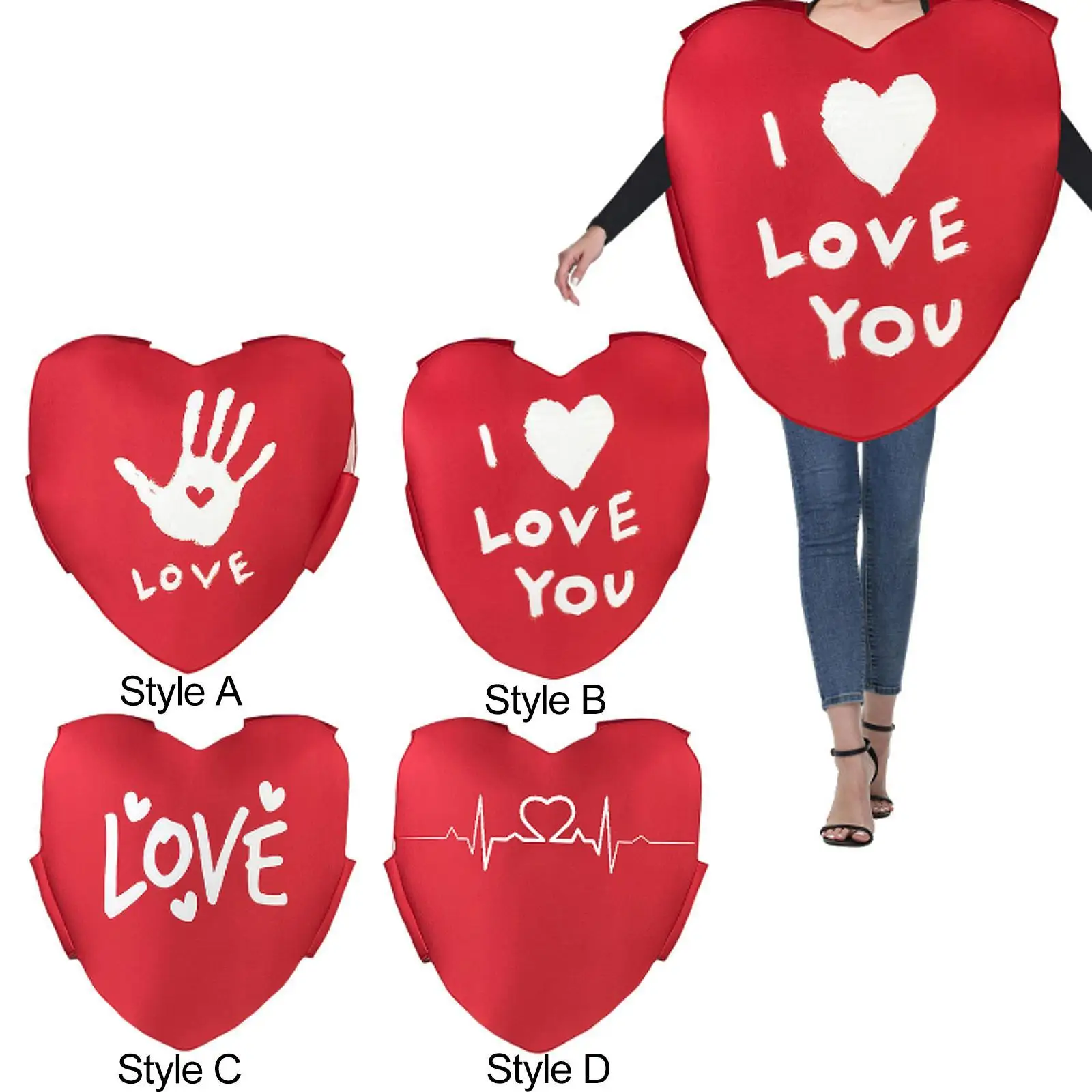 Love Heart Costume Funny Holiday Outfit for Performance Wedding Celebrations
Love Heart Costume Funny Holiday Outfit for Performance Wedding Celebrations
