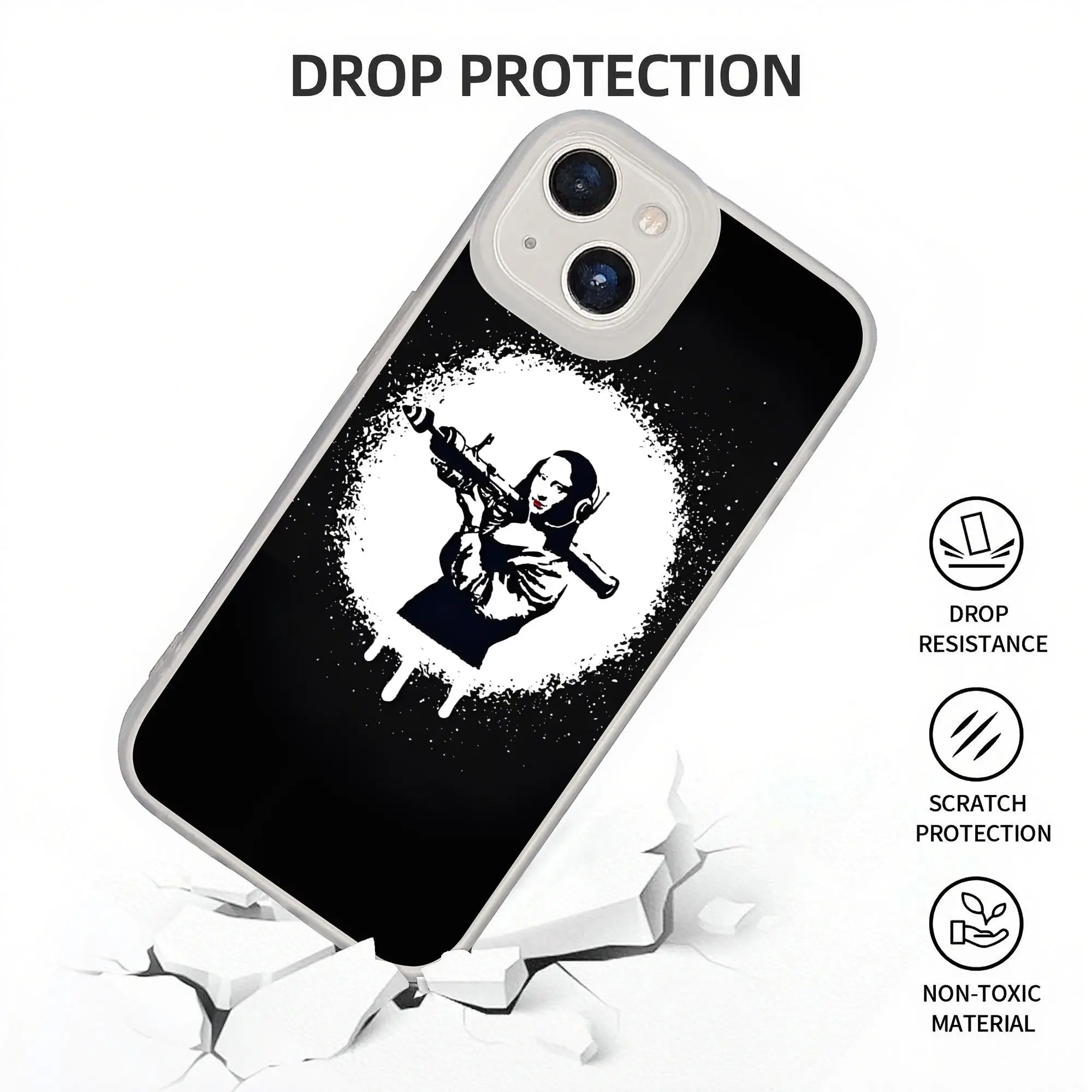 New Armor Bumper Shockproof Mona Bazooka Banksy Phone Case for IPhone 17 16 15 14 13 12 11
New Armor Bumper Shockproof Mona Bazooka Banksy Phone Case for IPhone 17 16 15 14 13 12 11