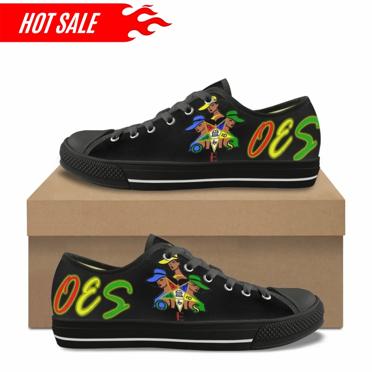 Summer Comfortable Low Top Canvas Shoes for Ladies New Hot Order of The Eastern Star Print OES Casual Vulcanized Sole Sneakers
Summer Comfortable Low Top Canvas Shoes for Ladies New Hot Order of The Eastern Star Print OES Casual Vulcanized Sole Sneakers