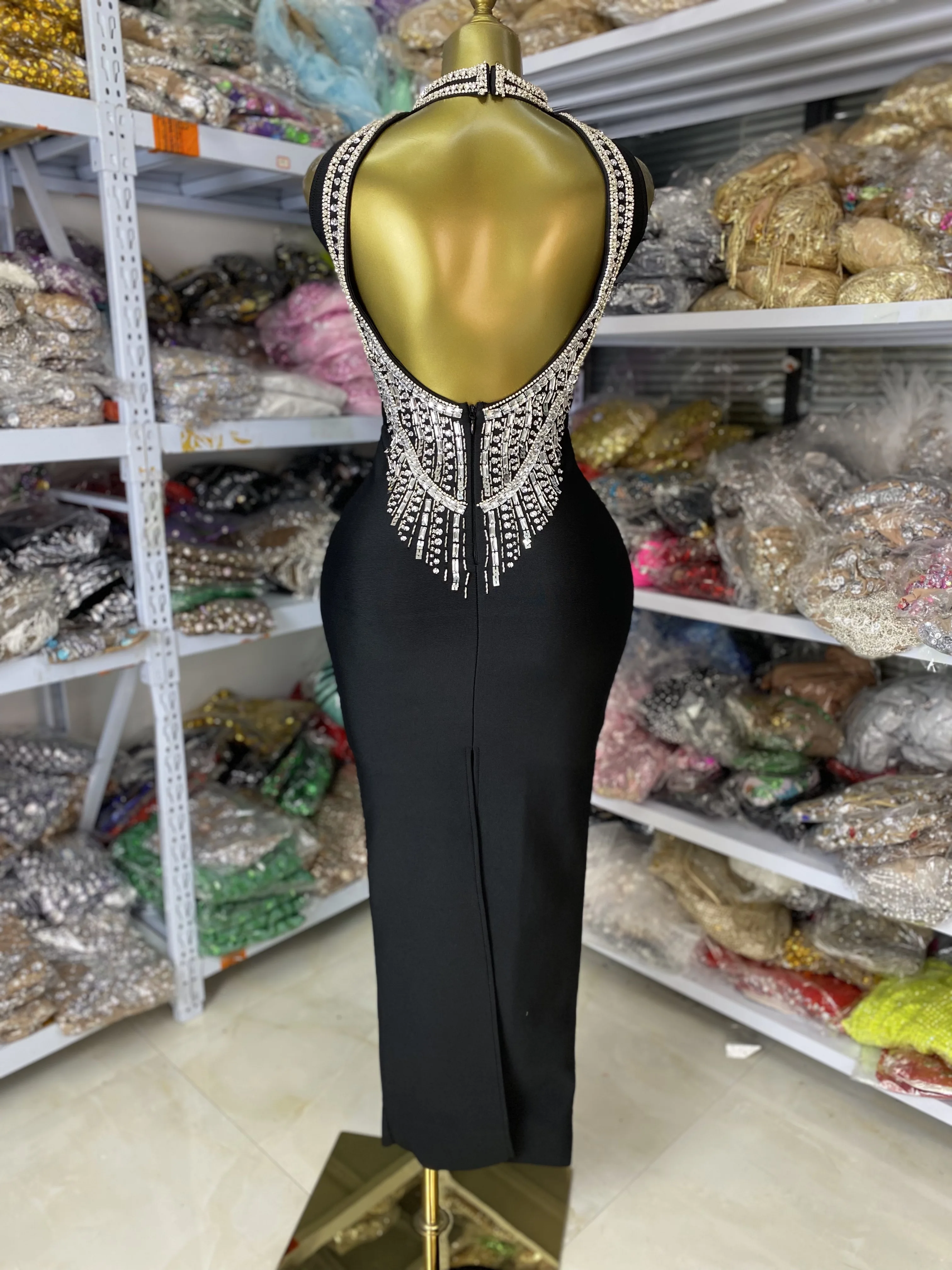 Factory Wholesale Bandage Dress Women Luxury Rhinestones Sequines Beading Embroidry Backless Bodycon Long Evening Party Dress
Factory Wholesale Bandage Dress Women Luxury Rhinestones Sequines Beading Embroidry Backless Bodycon Long Evening Party Dress
