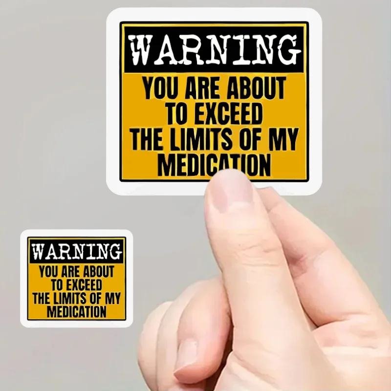Забавная наклейка «Внимание: Вы на грани превышения моего допустимого лимита наркотиков» — игривая наклейка на тему психического здоровья с желтым дизайном.
Забавная наклейка «Внимание: Вы на грани превышения моего допустимого лимита наркотиков» — игривая наклейка на тему психического здоровья с желтым дизайном.