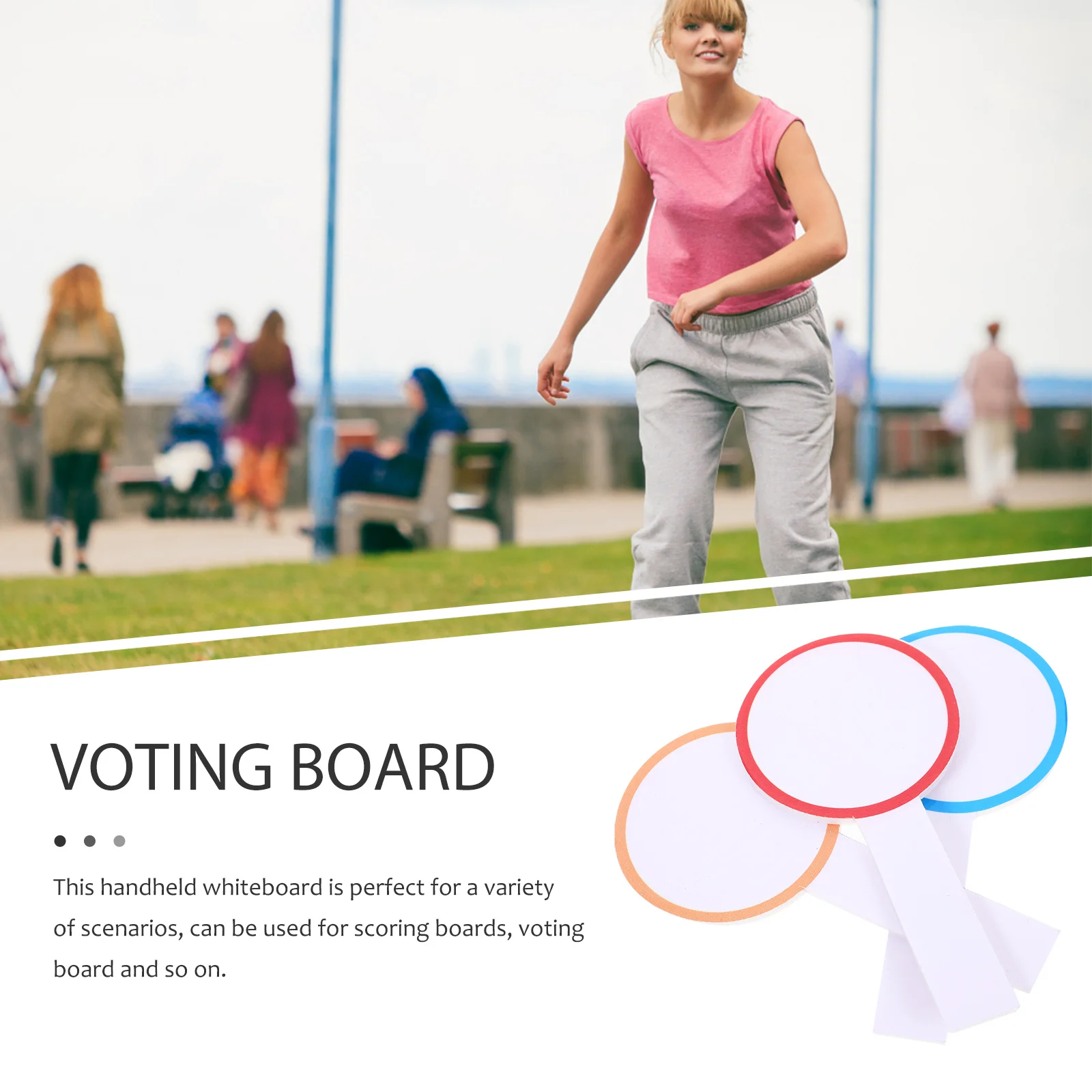 20Pcs Score Board Sturdy Handheld Mini Whiteboard Erasable Dry Erase Paddle Scorekeeping Voting Board Mini Whiteboard
20Pcs Score Board Sturdy Handheld Mini Whiteboard Erasable Dry Erase Paddle Scorekeeping Voting Board Mini Whiteboard