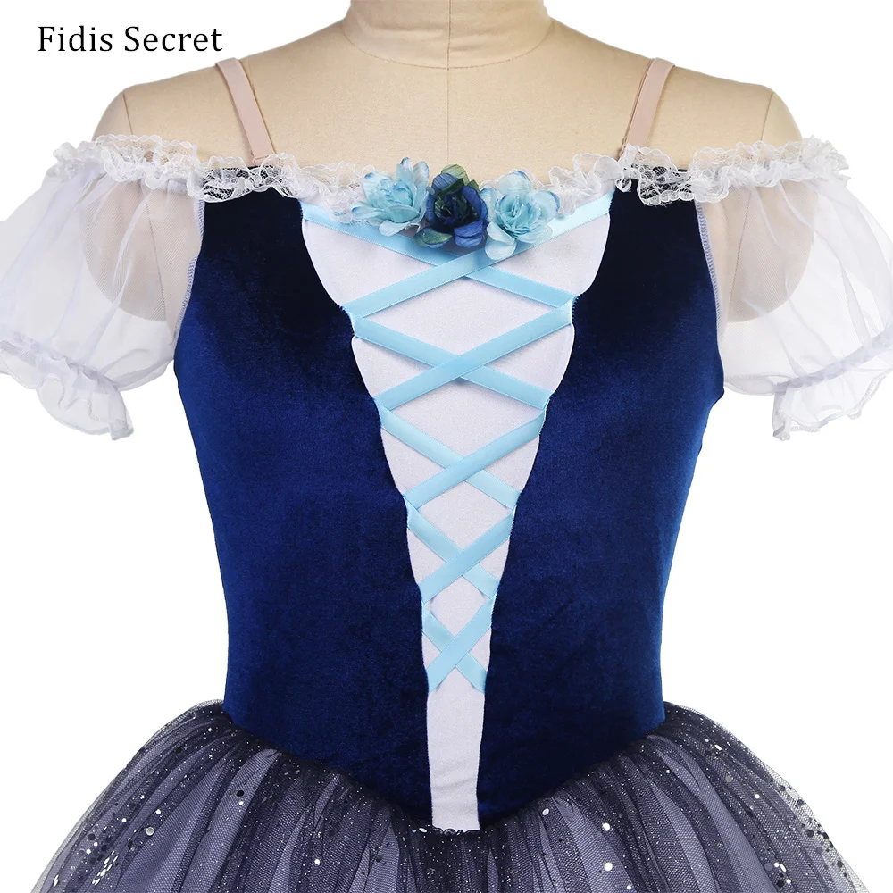 Deep Blue Romantic Ballet Tutus Costumes Girls Sleeping Fairy Sequins Dress Ballerina Concert Competition Group Dance Stage Wear
Deep Blue Romantic Ballet Tutus Costumes Girls Sleeping Fairy Sequins Dress Ballerina Concert Competition Group Dance Stage Wear