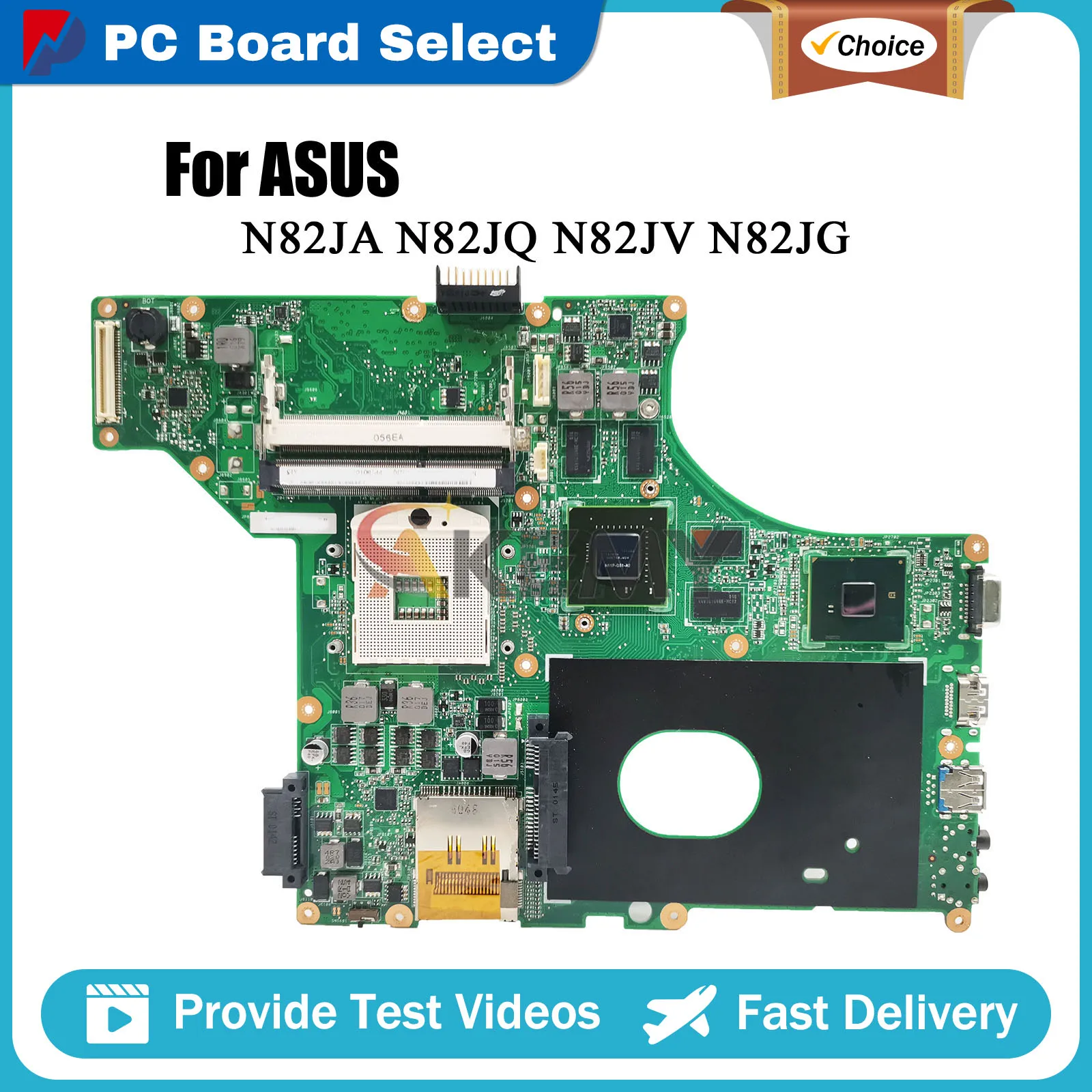 N82JQ Laptop Motherboard For ASUS Vivobook N82JA N82J N82JG N82JV N82JQ Notebook Mainboard in stock 100% tests OK fast shipping
N82JQ Laptop Motherboard For ASUS Vivobook N82JA N82J N82JG N82JV N82JQ Notebook Mainboard in stock 100% tests OK fast shipping