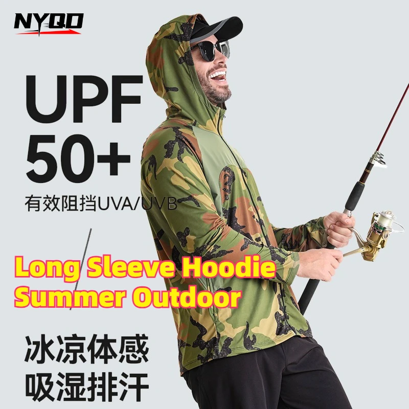 Men‘s Fishing Shirt Camo Quick Dry Long Sleeve Hoodie Summer Outdoor Lure Fishing Hiking Breathable Lightweight Jacket
Men‘s Fishing Shirt Camo Quick Dry Long Sleeve Hoodie Summer Outdoor Lure Fishing Hiking Breathable Lightweight Jacket