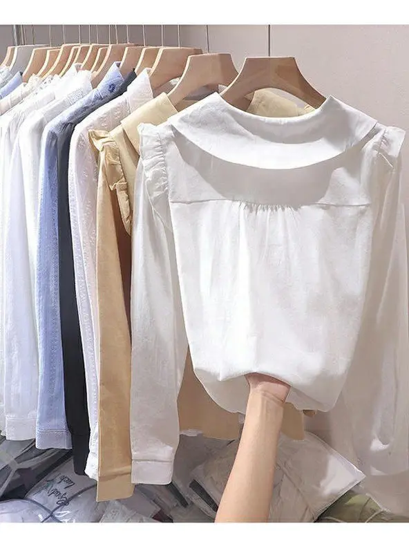 Loose Long Sleeve Doll Collar Shirt Women's Style Artistic Wood Grain Korean Version Commute Fashion Polyester Fiber
Loose Long Sleeve Doll Collar Shirt Women's Style Artistic Wood Grain Korean Version Commute Fashion Polyester Fiber