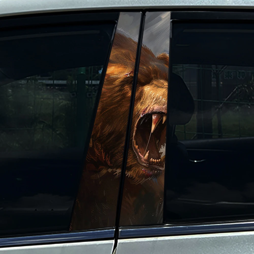 2PCS Fierce Aggressive Brown Bear Car Window Pillar Sticker Universal Fit Easy Install Auto Decor with Free Installation Tool
2PCS Fierce Aggressive Brown Bear Car Window Pillar Sticker Universal Fit Easy Install Auto Decor with Free Installation Tool