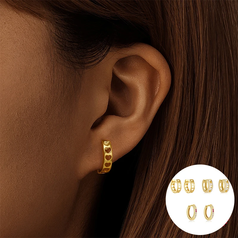 100% 925 Sterling Silver Zircon Geometric Earring for Women Girl Love Heart Hollow Out Design Jewelry Party Gift Dropshipping
100% 925 Sterling Silver Zircon Geometric Earring for Women Girl Love Heart Hollow Out Design Jewelry Party Gift Dropshipping