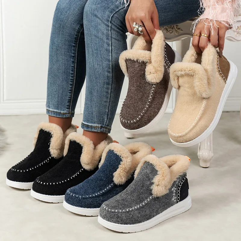 Boots 2025 Winter Shoes for Woman Fur Botas Mujer Casual Women's Ankle Boots Winter Footwear Female Rubber Snow Boots for Women
Boots 2025 Winter Shoes for Woman Fur Botas Mujer Casual Women's Ankle Boots Winter Footwear Female Rubber Snow Boots for Women