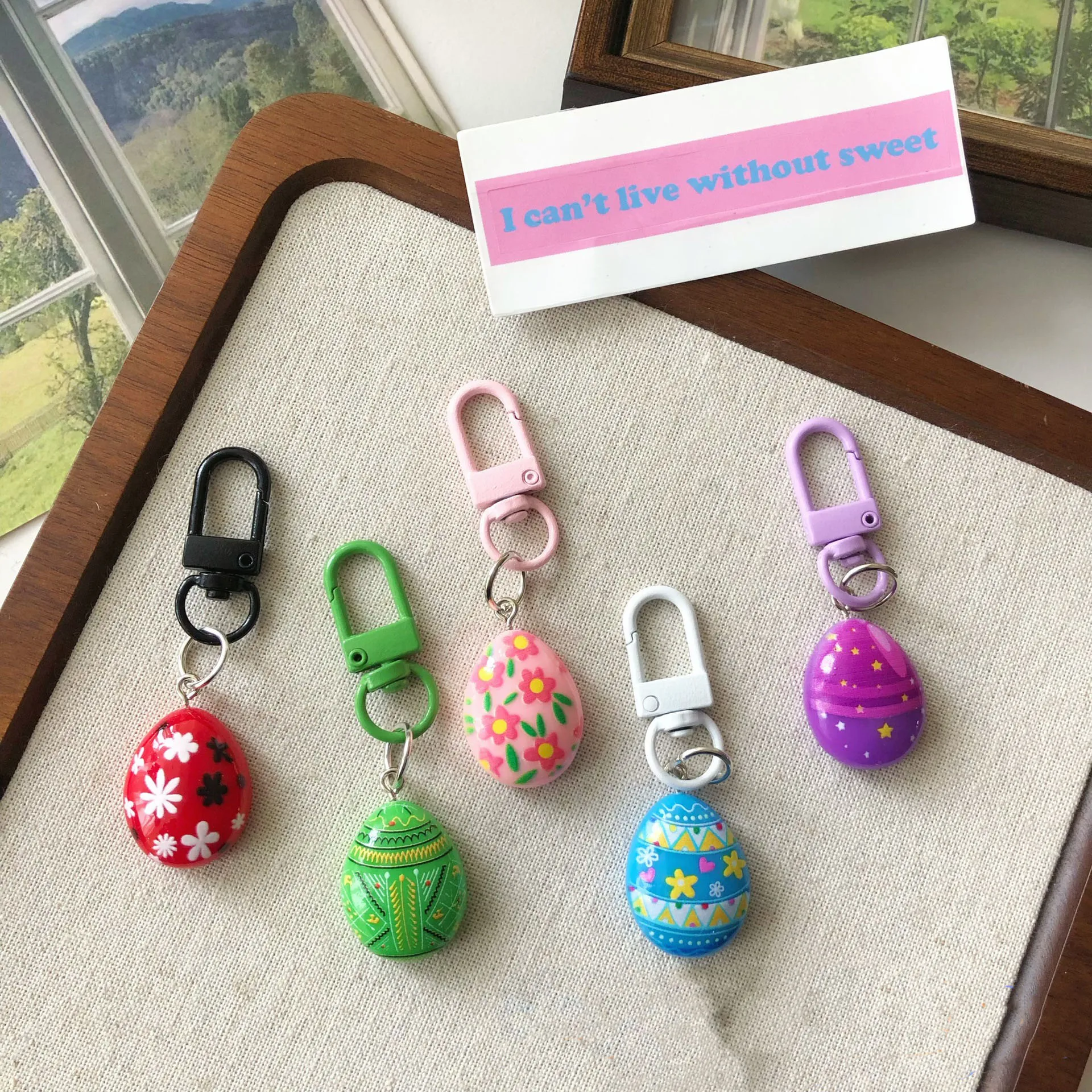 5Pcs Easter Egg Keychain Resin Girlish Pendant Charm Student Bag Accessory
5Pcs Easter Egg Keychain Resin Girlish Pendant Charm Student Bag Accessory