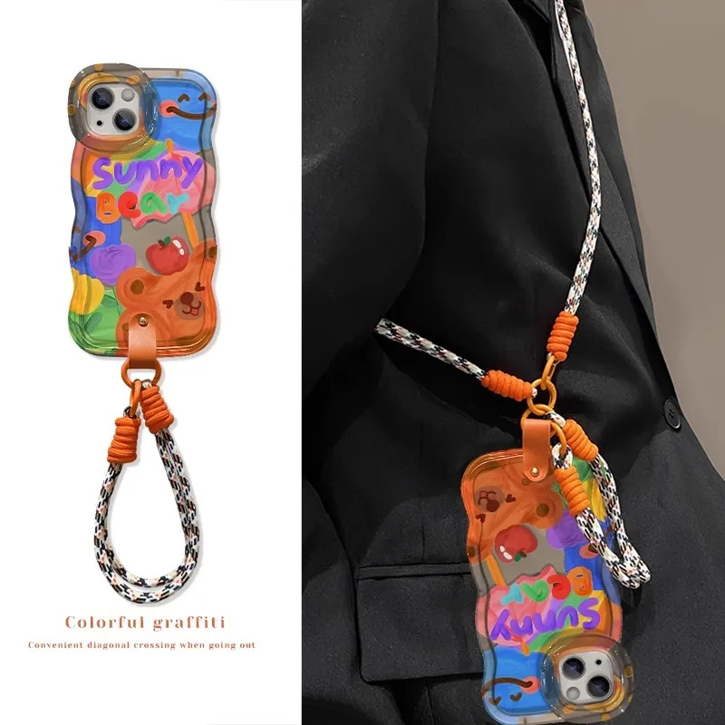 Graffiti Bear Diagonal Cross Hanging Rope Suitable for Apple 14 Phone Women Apple Phone Case 15 Niche Premium 14 Bracket 13
Graffiti Bear Diagonal Cross Hanging Rope Suitable for Apple 14 Phone Women Apple Phone Case 15 Niche Premium 14 Bracket 13