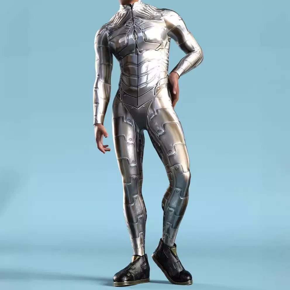 Men Abstract Pattern Bodysuit Steampunk Armor Cosplay Costumes Halloween Party Carnival Performance Jumpsuit Zentai
Men Abstract Pattern Bodysuit Steampunk Armor Cosplay Costumes Halloween Party Carnival Performance Jumpsuit Zentai