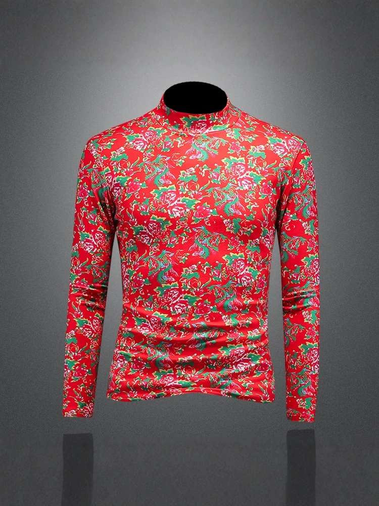 Мужская приталенная футболка с длинным рукавом, весна-осень, новая корейская модель, с высоким воротником, с принтом, базовая, модная, в городском стиле
Мужская приталенная футболка с длинным рукавом, весна-осень, новая корейская модель, с высоким воротником, с принтом, базовая, модная, в городском стиле