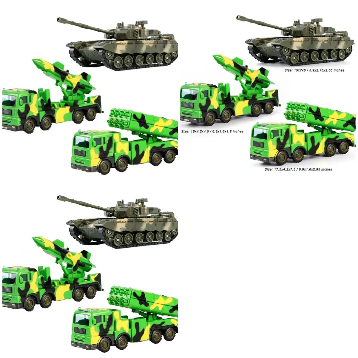 Модели армейских транспортных средств, игрушки для автомобилей, игрушки-цистерны, игровой набор для детей, пластиковые, 3 шт.
Модели армейских транспортных средств, игрушки для автомобилей, игрушки-цистерны, игровой набор для детей, пластиковые, 3 шт.