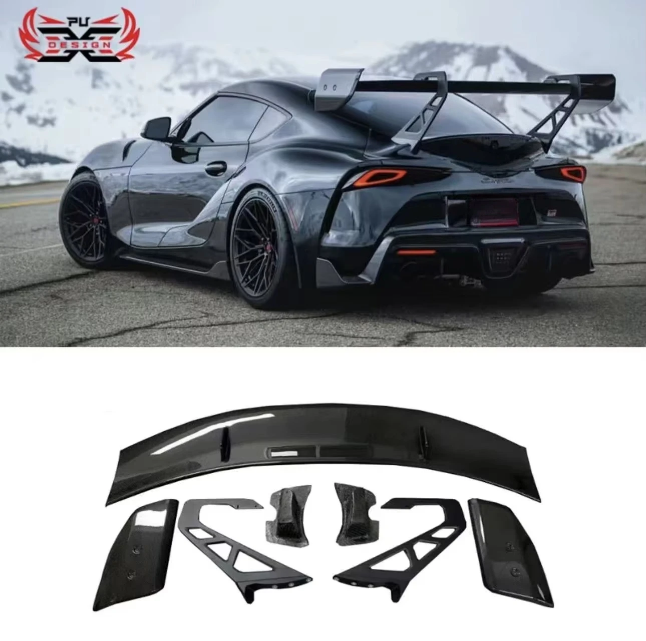 Wholesale for Toyota Gr Supra A90 A91 Mk5 AD V3 Style Carbon Fiber Tail Wing Rear Spoiler Lip Wings Ducktail Body Kit
Wholesale for Toyota Gr Supra A90 A91 Mk5 AD V3 Style Carbon Fiber Tail Wing Rear Spoiler Lip Wings Ducktail Body Kit