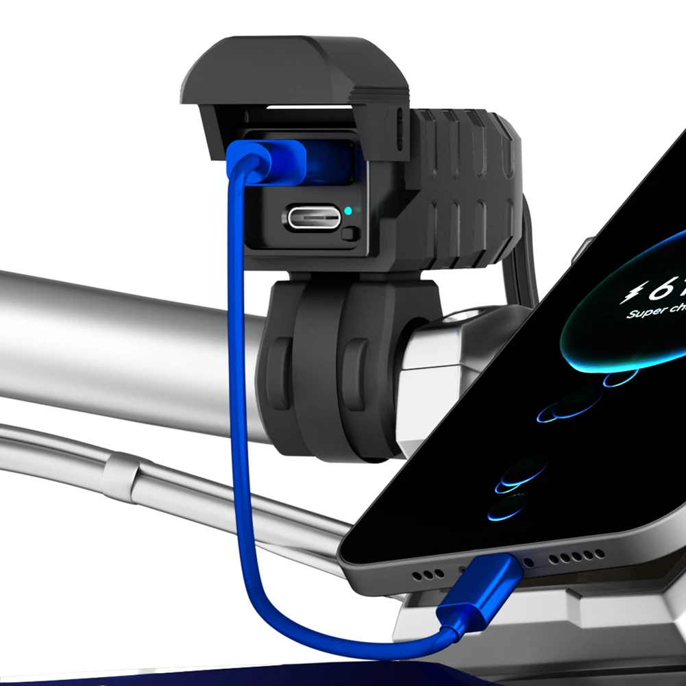 PD QC3.0 Handlebar Quick Charger Adapter 12V Motorcycle Phone Charger Waterproof Motorcycle Accessories for Phone Tablet GPS Etc
PD QC3.0 Handlebar Quick Charger Adapter 12V Motorcycle Phone Charger Waterproof Motorcycle Accessories for Phone Tablet GPS Etc