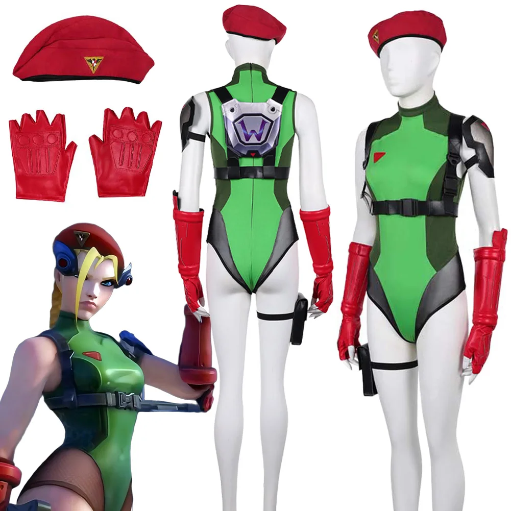 Fantasia OW Cammy White Cosplay Beret Clothing Game SF Disfraz Costume Adult Women Fantasy Halloween Carnival Party Clothes
Fantasia OW Cammy White Cosplay Beret Clothing Game SF Disfraz Costume Adult Women Fantasy Halloween Carnival Party Clothes