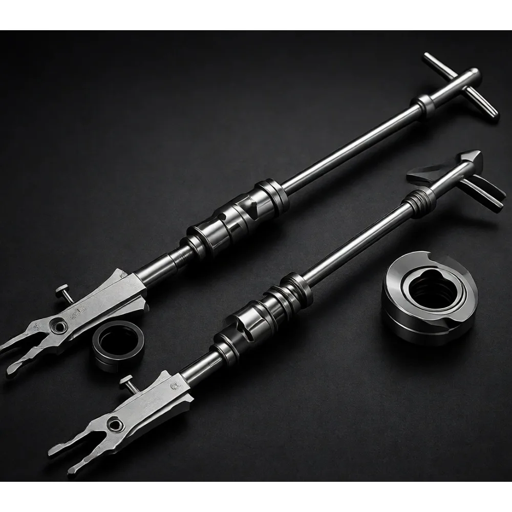 Double Head Slide Hammer Internal Bearing Puller with Expandable Collets 16 to 45 mm
Double Head Slide Hammer Internal Bearing Puller with Expandable Collets 16 to 45 mm