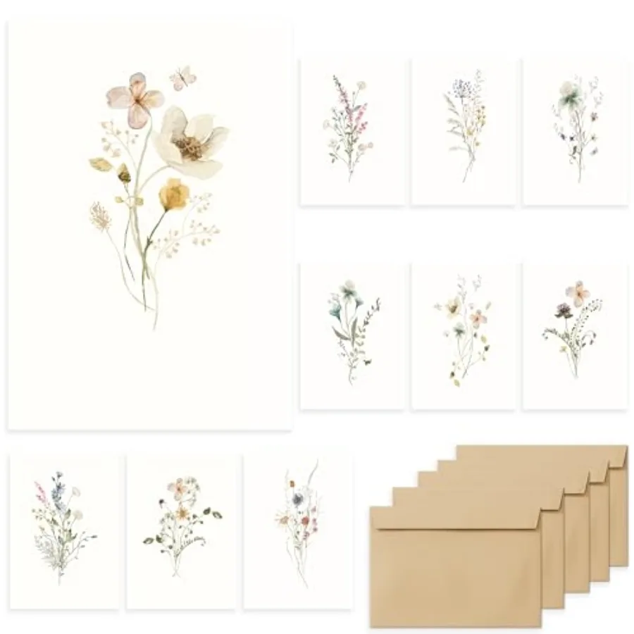 Blank CardsBlank Greeting Cards 4x6 40Pack -Elegant Floral Design Blank Greeting Cards Note Cards with Matching Peel-and-Seal R
Blank CardsBlank Greeting Cards 4x6 40Pack -Elegant Floral Design Blank Greeting Cards Note Cards with Matching Peel-and-Seal R
