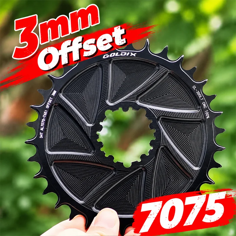 For Sram 3 Bolt Chainring 3mm Offset Direct Mount Crown 34 36 38 Teeth Mtb Chainring 40t 42 44t 46t 48 50t 52 54t Chainring Aero
For Sram 3 Bolt Chainring 3mm Offset Direct Mount Crown 34 36 38 Teeth Mtb Chainring 40t 42 44t 46t 48 50t 52 54t Chainring Aero