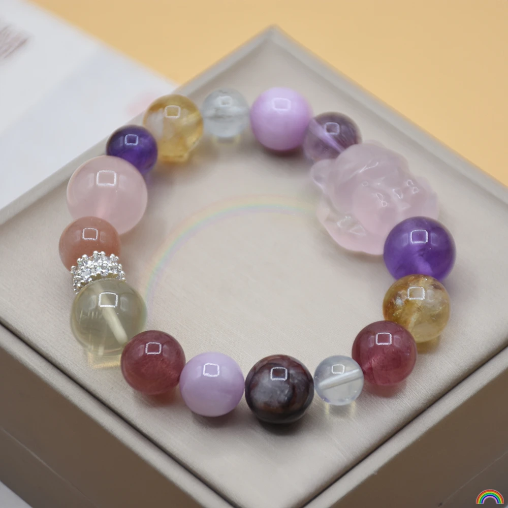 Natural crystal multi treasure bracelet pink crystal nine tailed fox summer cool small fresh crystal bead bracelet Rwbuy
Natural crystal multi treasure bracelet pink crystal nine tailed fox summer cool small fresh crystal bead bracelet Rwbuy
