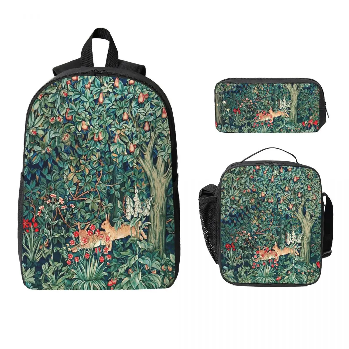 Greenery Forest Animals Hares Floral Backpack Boys Girls BookBag School Bag Shoulder Bags 3ps Insulated Lunch Bag Pencil Case
Greenery Forest Animals Hares Floral Backpack Boys Girls BookBag School Bag Shoulder Bags 3ps Insulated Lunch Bag Pencil Case