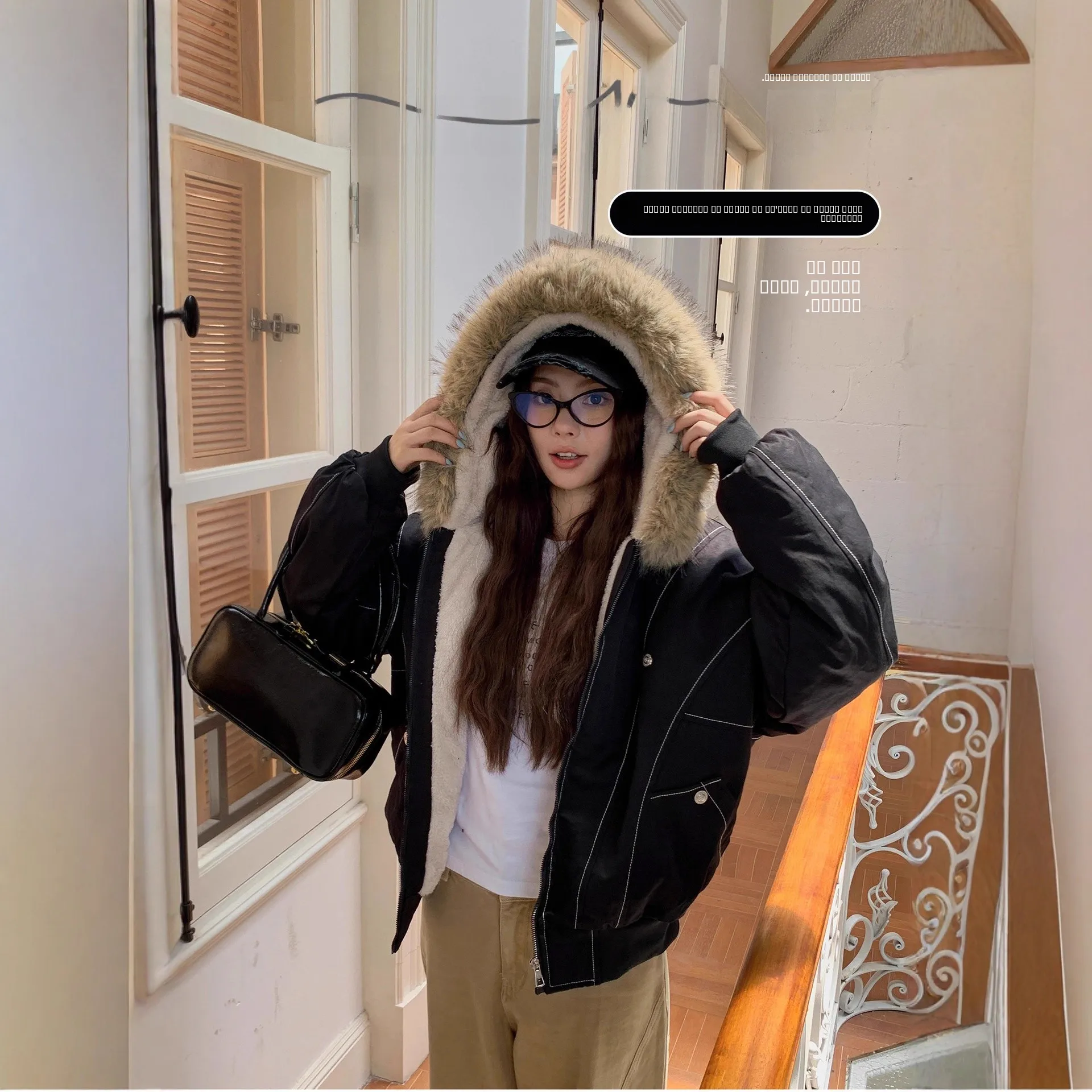 Ретро-парка с меховым воротником, утепленная хлопковая куртка, свободный крой, с капюшоном, с дизайном китайского орла, в американском стиле, женское пальто
Ретро-парка с меховым воротником, утепленная хлопковая куртка, свободный крой, с капюшоном, с дизайном китайского орла, в американском стиле, женское пальто