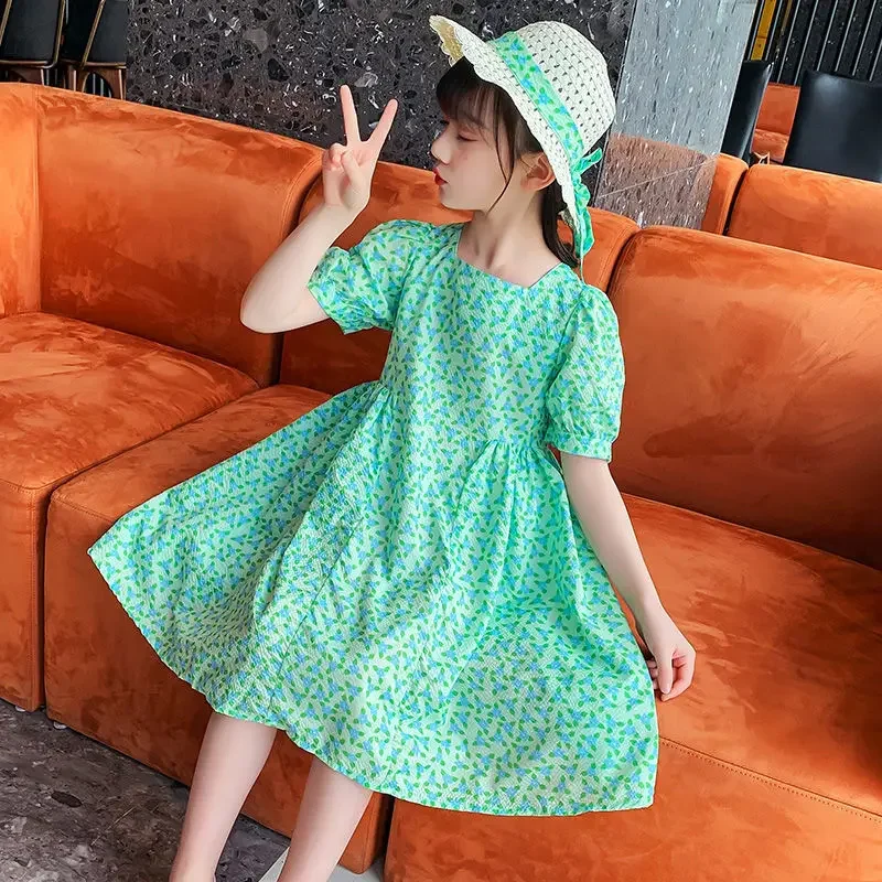 Girls Short Sleeve Dress for Summer 2024 Fashion Girls Children's Clothing Dress Princess Dresses Fragmented Flowers Dress Sweet
Girls Short Sleeve Dress for Summer 2024 Fashion Girls Children's Clothing Dress Princess Dresses Fragmented Flowers Dress Sweet