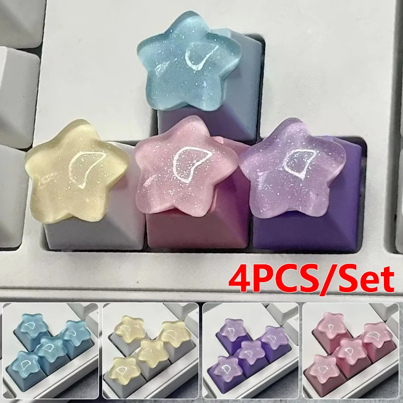4PCS/Set Cute Star Keycaps Diy Mechanical Keyboard Directional Keycaps Cross Axis Gaming Mechanical Keyboard Pink Dedicated Keys
4PCS/Set Cute Star Keycaps Diy Mechanical Keyboard Directional Keycaps Cross Axis Gaming Mechanical Keyboard Pink Dedicated Keys