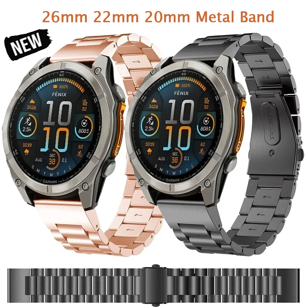 Быстросъемный металлический ремешок 26 мм 22 мм 20 мм для Garmin Tactix 8 Fenix 8/E 7X 6X Браслет из нержавеющей стали Enduro 3 Forerunner 965 Band
Быстросъемный металлический ремешок 26 мм 22 мм 20 мм для Garmin Tactix 8 Fenix 8/E 7X 6X Браслет из нержавеющей стали Enduro 3 Forerunner 965 Band