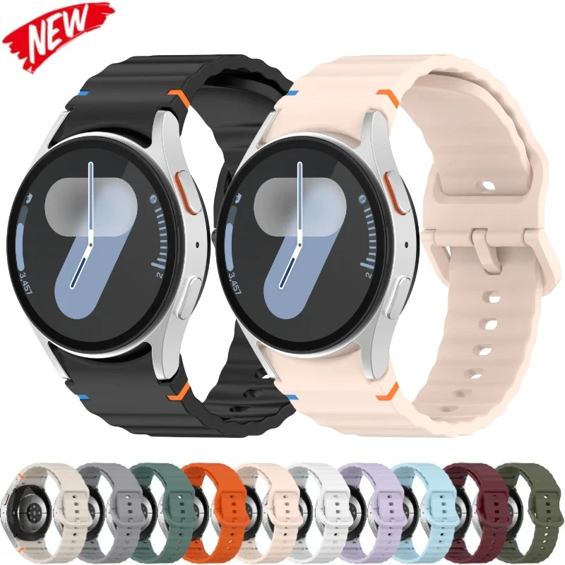 Official Silicone Strap for Samsung Galaxy Watch 4 Classic 46mm 42mm 5 Pro Wave Bracelet Galaxy Watch 7/FE/6/5/4 44mm 40mm Band
Official Silicone Strap for Samsung Galaxy Watch 4 Classic 46mm 42mm 5 Pro Wave Bracelet Galaxy Watch 7/FE/6/5/4 44mm 40mm Band