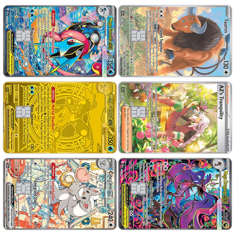 PTCG Card Sticker Mega Greninja EX Tauros Cinccin Dragalge Game Cards Decor Anime Cartoon Collection Patch Festival Gift
PTCG Card Sticker Mega Greninja EX Tauros Cinccin Dragalge Game Cards Decor Anime Cartoon Collection Patch Festival Gift