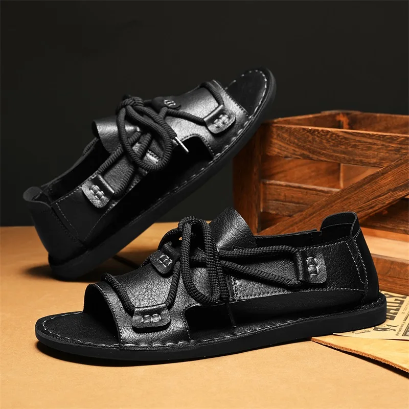 Roman Style Soft Strappy Hollow Open Toe Man Sandals Outdoor Daily Use New Fashion Breathable Summer Sale Arrival Shoes for Men
Roman Style Soft Strappy Hollow Open Toe Man Sandals Outdoor Daily Use New Fashion Breathable Summer Sale Arrival Shoes for Men