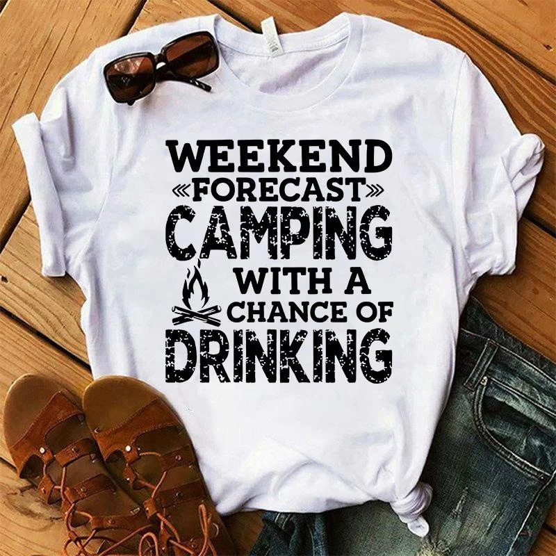 Women Fashion Summer T Shirts Camping Letter Print T-Shirts Unisex Short Sleeve Christian Graphic Tee Casual T Shirts Tops
Women Fashion Summer T Shirts Camping Letter Print T-Shirts Unisex Short Sleeve Christian Graphic Tee Casual T Shirts Tops
