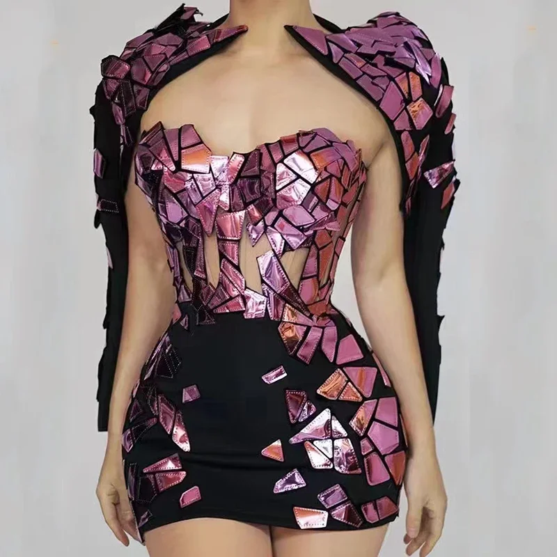 Sparkly Drag Queen Outfits Women Singer Sequins Mirrors Dress Gogo Costume Nightclub Dj Ds Pole Dance Clothing Rave Wear
Sparkly Drag Queen Outfits Women Singer Sequins Mirrors Dress Gogo Costume Nightclub Dj Ds Pole Dance Clothing Rave Wear