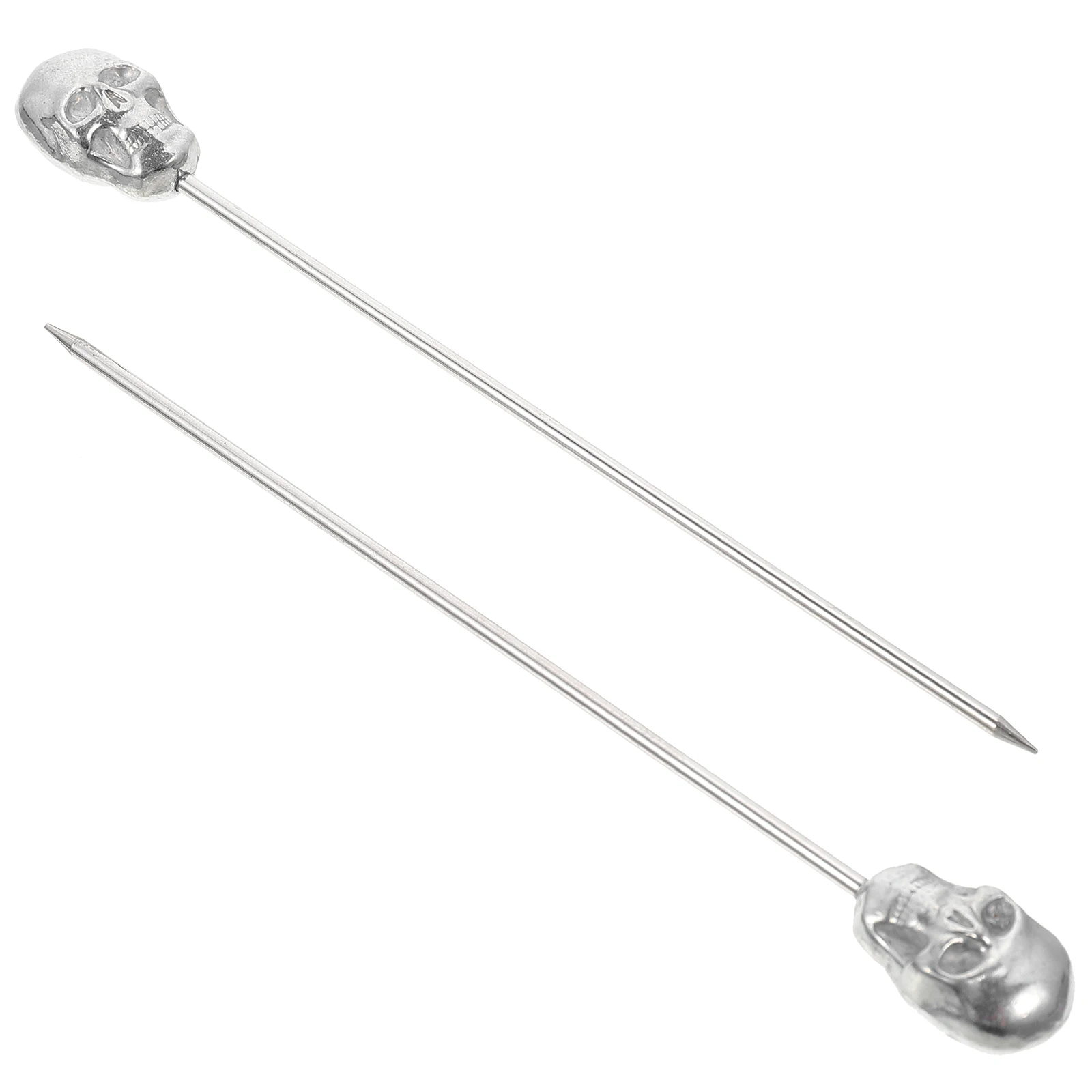 2Pcs Stainless Skull Head Picks for Drinks Stainless Steel Cocktail Picks Dessert Cocktail Bar Tools Kitchen Accessories
2Pcs Stainless Skull Head Picks for Drinks Stainless Steel Cocktail Picks Dessert Cocktail Bar Tools Kitchen Accessories