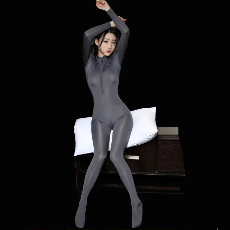 Sexy Women Deep V-Neck Open Bust Full Body Bodysuit Hollow Out ZIpper Open Crotch Sheer Smooth Pants Oil Gloosy Sexy Tight F30
Sexy Women Deep V-Neck Open Bust Full Body Bodysuit Hollow Out ZIpper Open Crotch Sheer Smooth Pants Oil Gloosy Sexy Tight F30
