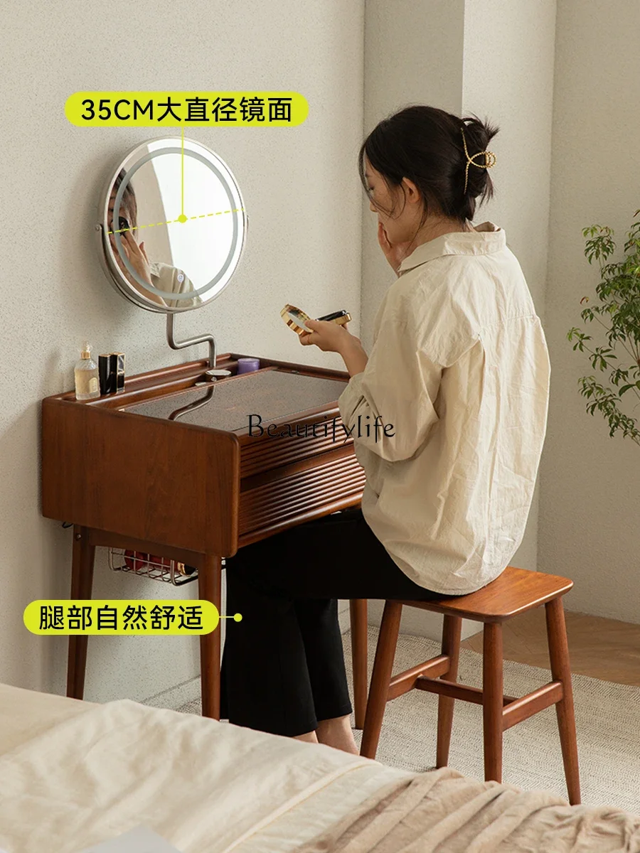 yj9 Vintage Solid Wood Dressing Table Small Apartment Modern Minimalist Japanese Style Makeup Table
yj9 Vintage Solid Wood Dressing Table Small Apartment Modern Minimalist Japanese Style Makeup Table