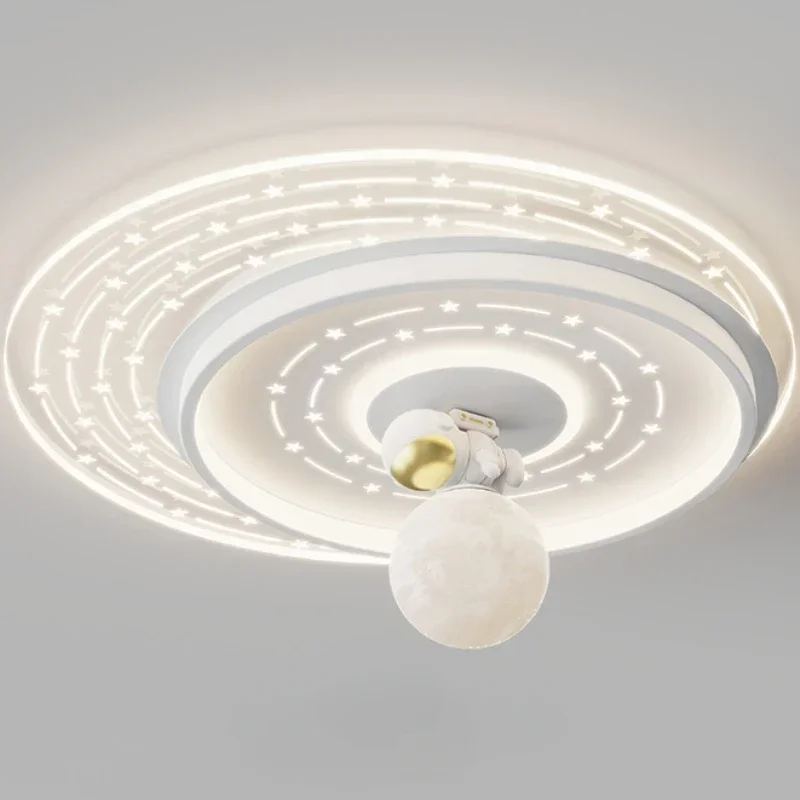 SANDYHA Nordic Bedroom Ceiling Light Astronaut Design Resin Moon Lampshade Led Lamp Boys Girls Children's Room Decor Lighting
SANDYHA Nordic Bedroom Ceiling Light Astronaut Design Resin Moon Lampshade Led Lamp Boys Girls Children's Room Decor Lighting