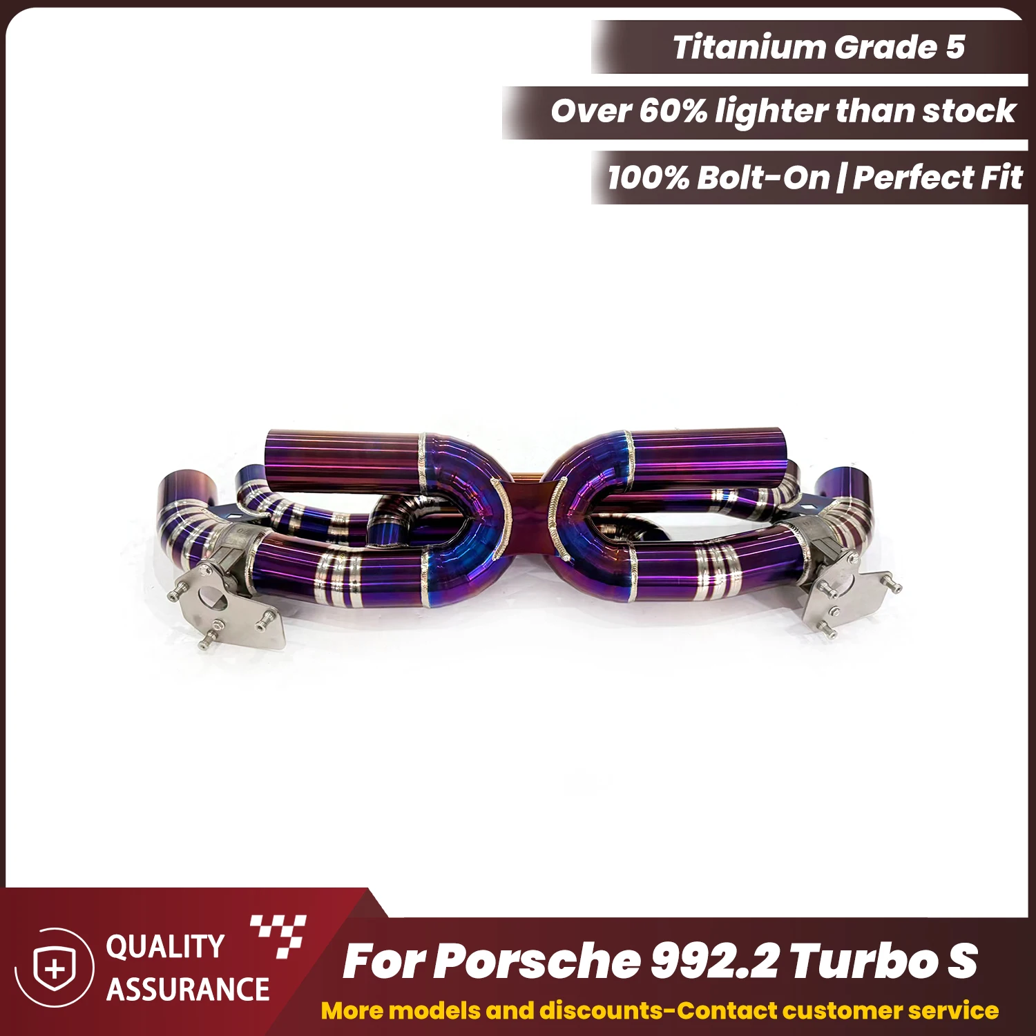 Sporty Exhaust Sound ECCF Titanium Catback Exhaust For Porsche 992.2 Turbo S Performance Upgrade Easy Installation
Sporty Exhaust Sound ECCF Titanium Catback Exhaust For Porsche 992.2 Turbo S Performance Upgrade Easy Installation