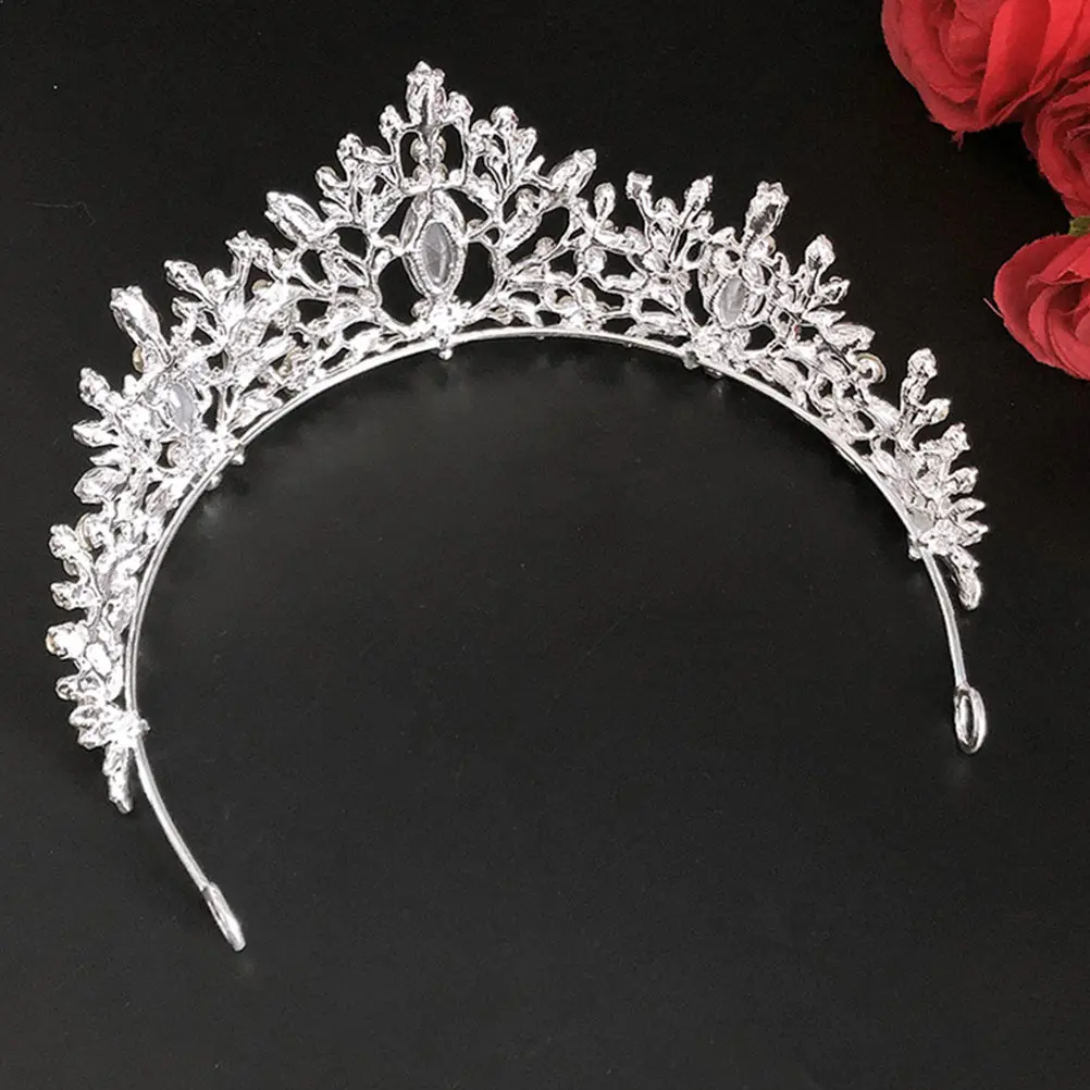 Branch Shaped Crown Shiny Wedding Tiara Zinc Alloy Bride Hair Decor Birthday Party Headdress Long Life Durable Practical 
Branch Shaped Crown Shiny Wedding Tiara Zinc Alloy Bride Hair Decor Birthday Party Headdress Long Life Durable Practical