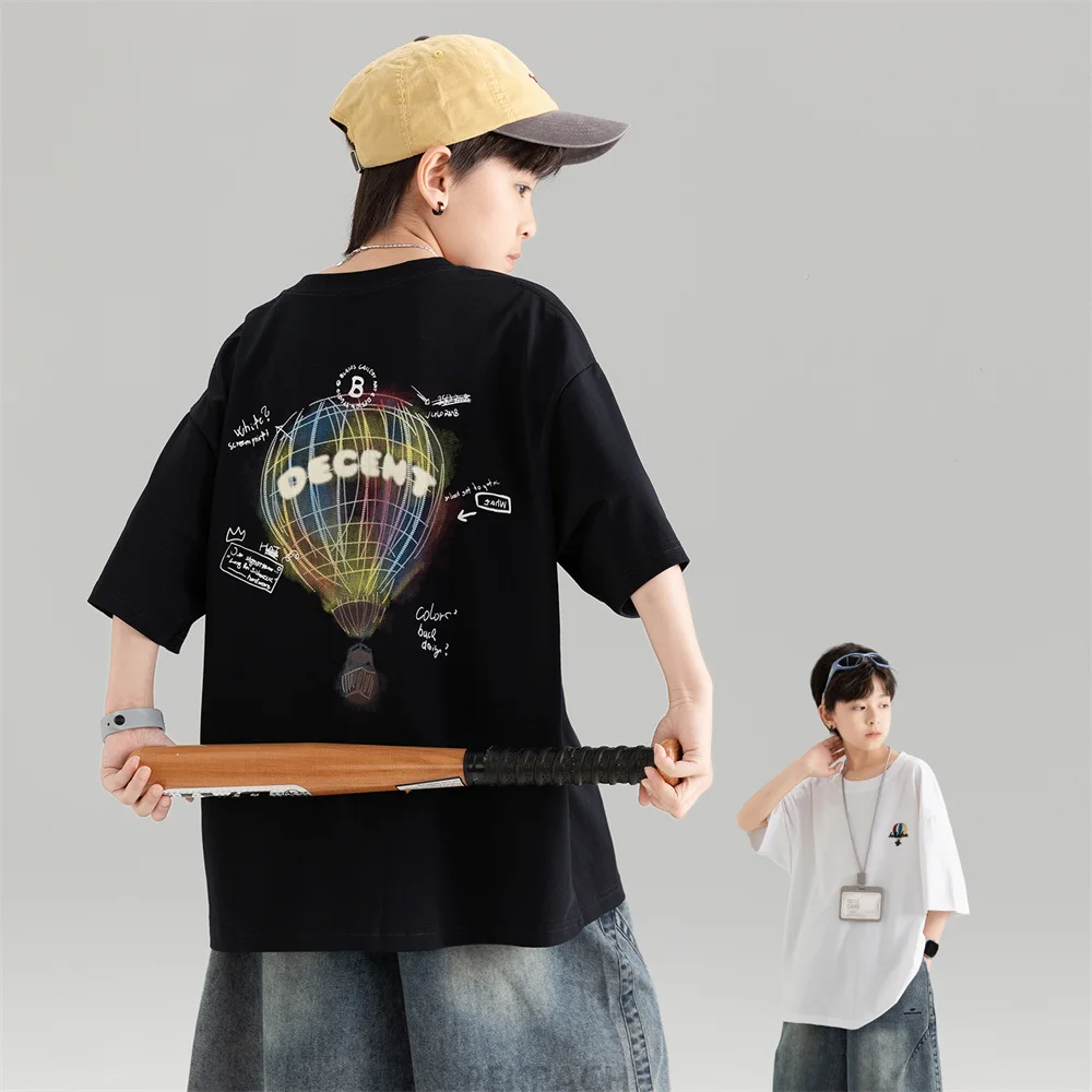 New Kids Designer Summer Short Sleeve Air Balloon Print T-shirt Hot for Junior Boy Cotton Tshirt Kids Casual Clothing Tee Tops
New Kids Designer Summer Short Sleeve Air Balloon Print T-shirt Hot for Junior Boy Cotton Tshirt Kids Casual Clothing Tee Tops