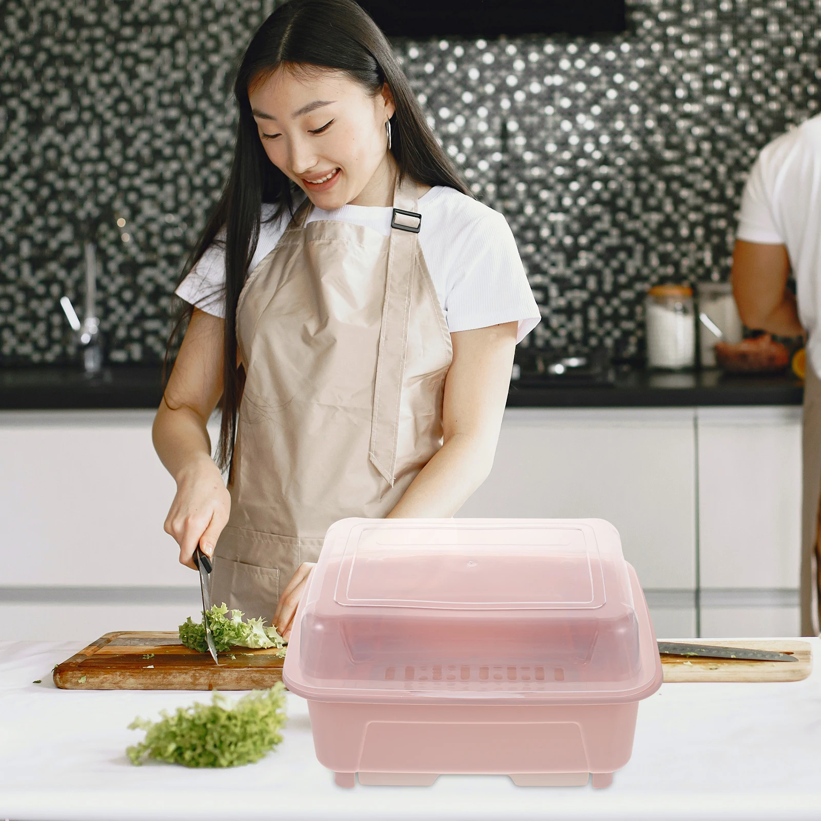 Dustproof Storage Dish Drying Rack with Cover Dish Drying Rack PP Material Easy Cleaning Kitchen Drainer Detachable Tray
Dustproof Storage Dish Drying Rack with Cover Dish Drying Rack PP Material Easy Cleaning Kitchen Drainer Detachable Tray