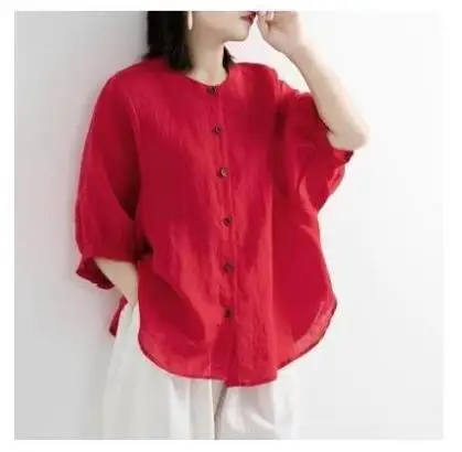 Faionable Cotton Linen ort Sve T-irt Women's Brand Clothing Korean Sle Loose Fit Summer Top Age-Defng irt
Faionable Cotton Linen ort Sve T-irt Women's Brand Clothing Korean Sle Loose Fit Summer Top Age-Defng irt